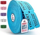 2000 Pcs 1000 Pairs Raffle Tickets Double Roll  50 50 Blue Raffle Tickets For   