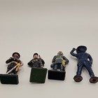 Lot Vintage Lead Metal Toy Barclay Pod Foot Western Cowboy  Robert Lee  Soldier 