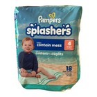 54 Count Pampers - Splashers Swim Diapers - Size 4 Baby