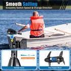 12v 80lbs Electric Trolling Motor Thrust Transom Mounted Fishing Boat Engine