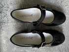 Capezio Mary Jane Shinny Black Tap Shoes Size 13 1 2 Toddler Euc
