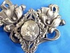 Art Nouveau Antique Silver Plated 2 Piece Belt Buckle Ladies Buckle 2 1 2 