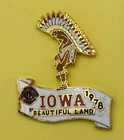               vintage Set 11 Iowa Lions 1960-70 s Corn Fields Lapel Pin Souvenirs    see    