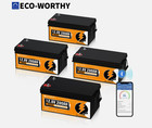 Eco-worthy 4pack 12v 280ah 14 3kwh Lifepo4  Battery Bluetooth For Rv Home