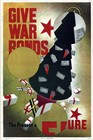 Give War Bonds Present With A Future 1943 Wwii Us Treasury Xmas Poster Art