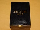 Vintage Tobacco Aristoff Cigaritos Wood Cigar Box   empty