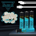 16pcs Aaa Lithium Usb Rechargeable Batteries 1 5v 660mwh Type C Battery