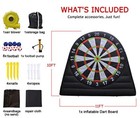 10ft Giant Outdoor Inflatable Soccer Darts Board W 8pcs Soccer Ball   Blower Usa