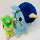 Aurora World Tokidoki Blue Corisca And Green Lilypad Mermicorno Plush Lot Of 2