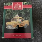 Vintage 1990 S Claus Taxi Hallmark Keepsake Ornament Christmas New Nib