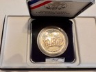 1991-s Us Silver Dollar Uso 50th Anniversary Proof Coin W  Box   Coa  90  Silver