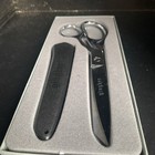 Vintage Gingher Knife Edge Dressmaker s Shears Scissors W  Sheath  Rarely Used 