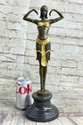 Art Deco  Chiparus   Illusion Of Virtue    Bronze Statue Figure Figurine Artwork