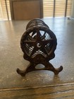 Antique Victorian Letter Holder Slotted T Star Cast Iron Spring Desk