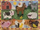 Melissa And Doug Fresh Start Farm Animals Chunky Thick Wood Puzzle 12  X 9 