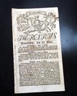 Early Hamburg Germany 17th Century W  Nice Masthead Engraving 1679 Periodical 