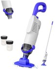 Cordless Pool Vacuum For Above Ground Pool  60w Rechargeable Handheld White