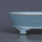 7  China Ancient Antique Song Dynasty Ru Kiln Blue Glaze Narcissus Basin