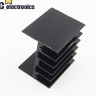 Heatsink 30x30x25mm Black Aluminum Cooler Heat Sink Heatsink Ic A3gs