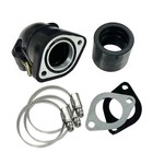 Nibbi Paired Carb Intake Adapter For 50cc-250cc Gy6 152qmi 157qmj 139qmb 139qma