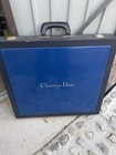 Vintage Christian Dior Travel Case Blue Color With Dior Picture