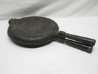 Wagner No 8 1910 Waffle Maker Cast Iron Paddles No Base  Vtg Old Antique Kitchen