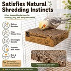 Parrot Chew Toy  Shreddable Cardboard Bird Platform  Natural Perch