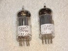 2 X 12ax7 Tung-sol Tubes long Grey-d  Strong Testing Pair  19
