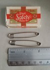 Vintage 1940s Steel Safety Pins - 1 Dozen - Made In Germany - Collectible