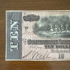 1864 10 Confederate States Of America Note