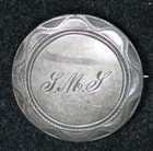1853 Seated Quarter Love Token pin -  lml - Obverse Vf Details