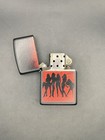 Zippo Pinup Silhouette Black   Red Lighter Playboy   Pinups Theme