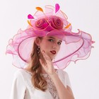Wedding Derby Dress Hat Cocktail Tea Party Bridal Flowers Feathers Hats Organza