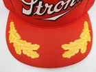 Vintage 80s Stroh s Beer Scrambled Egg Mesh Trucker Snapback Hat Cap