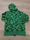 Green Minecraft Youth Zip-up Over Face Jacket Green Large