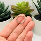 18mm  Silver Closed Decorative Connector Jump Rings - Us Seller