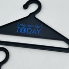 American Girl Doll Plastic Clothing Hangers White Black Authentic Lot Of 6