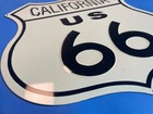 Vintage Route 66 Shield American s California Highway Enamel   Tin Sign 11   