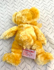 Russ Berrie   Co Lip Puckering Lemon Yellow Teddy Bear Collecible Vintage Plush
