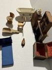Vintage 1970s Miniature Dollhouse Wooden Furniture Lot Of 12