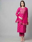 Indian Pakistani Designer Salwar Kameez Kurta Pant Dupatta Set Top Tunic Kurti