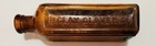 Antique Glover s Omperial Mange Medicine Embossed 6 1 2 Fl Oz  Amber Bottle