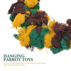  Parrot Swing Toy Bird Swings For Parrots Rope Hanging Ring Toys Cotton