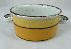 Vtg 73 Stonehenge Midwinter Sun Flat Cream Soup Bowls Orange Yellow Brown Set 4