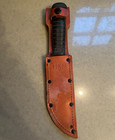 Wwii Usn Navy Combat Knife Colonial Mark 1 Fixed Blade Leather Scabbard 10 