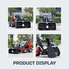 Stomp Snow Blower Attachment For Mini Skid Steer Loader Hydraulic Snow Thrower