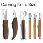 Wood Carving Knives Set Whittling Carpenter Tools Woodworking Hand Diy Spoon Kit