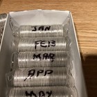 1999 Canada 25 Cents Millennial Rolls Dealers Lot All 12 Months Mint Wrapped