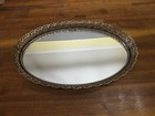 Vintage Vanity Mirror Feligree Tray Dresser Perfume Tray Or Wall Hanging