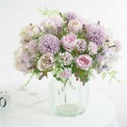 Artificial Silk Peony Flowers Bunch Bouquet Home Wedding Party Holiday Decor